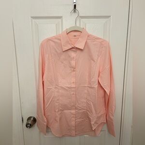 Women Pink Button-Down Shirt size M
